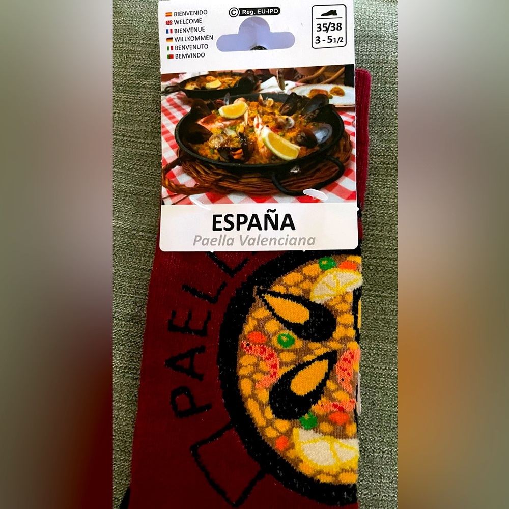 “Paella” socks Size 7-7.5
